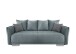 Schlafsofa >Phedra< Armlehnfunktion, 9758 Corto mint, Mikrofaser - 242x90x131cm (BxHxT)