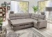 Polstergarnitur >Ludwigshafen< Motor-Relaxfunktion, Schlaffunktion, dunkelgrau - 268x113x222cm BxHxT