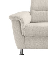 Ecksofa >Ludwigshafen< Motor-funktion, Kopfstütze, Stauraum, beige - 231x113x165 (BxHxT)