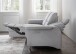 Ecksofa >Ludwigshafen< Motor-funktion, Kopfstütze, Stauraum, silber - 231x113x165 (BxHxT)