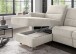 Ecksofa >Ludwigshafen< Motor-funktion, Kopfstütze, Stauraum, beige - 231x113x165 (BxHxT)