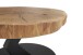 Couchtisch >BILOXI< rollbar, Eiche Massivholz / Holzwerkstoff / Metall - 45x75 (HxD)