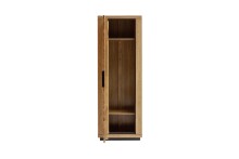 Garderobenschrank >GRENO< 2 Böden, 1 Stange, in Eiche teilmassiv - 69,5x200,5x40 (BxHxT)