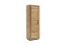 Garderobenschrank >GRENO< 2 Böden, 1 Stange, in Eiche teilmassiv - 69,5x200,5x40 (BxHxT)