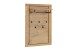 Garderoben-Set >Greno< (3-teilig) Massivholzfront - Teilmassiv - 150x200,5x40 (BxHxT)