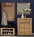 Garderoben-Set >Greno< (4-teilig) Massivholzfront - Teilmassiv - 160x200,5x40 (BxHxT)