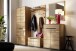 Schuhbank >ARAYA< 2 Türen, Eiche teilmassiv, Holzwerkstoff - 79x41x40,5cm (BxHxT)