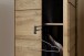 Garderobenschrank >ARAYA<  2 Türen, Eiche teilmassiv - 69x195x40,5 (BxHxT)