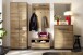 Garderobenschrank >ARAYA<  2 Türen, Eiche teilmassiv - 69x195x40,5 (BxHxT)