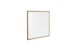 Garderobenspiegel >ARAYA< in Eiche teilmassiv, Massivholz / Spiegelglas - 79x79x2cm (BxHxT)