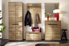 Garderoben-Set >ARAYA< (5-teilig) in Eiche...