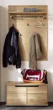 Garderoben-Set >ARAYA< (2-teilig) in Eiche...