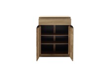 Garderoben-Set >ARAYA< (4-teilig) in Eiche teilmassiv - 158x195x40,5 (BxHxT)