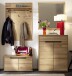 Garderoben-Set >ARAYA< (4-teilig) in Eiche teilmassiv - 158x195x40,5 (BxHxT)