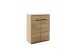 Garderoben-Set >ARAYA< (2-teilig) in Eiche teilmassiv - 79x195x40,5 (BxHxT)