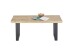 Couchtisch >ASOLA< in Eiche furniert / schwarz - 110x45x70cm (BxHxT)
