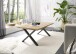 Couchtisch >ASOLA< in Eiche / schwarz, furniert - 110x45x70cm (BxHxT)