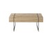 Couchtisch >PAPHOS< Schublade, Asteiche furniert / schwarz - 110x45x60cm (BxHxT)