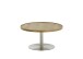 Couchtisch >MONTEVERDE< in Eiche furniert, Holzwerkstoff/ Metall - 40x80cm (HxD)