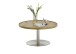Couchtisch >MONTEVERDE< in Eiche furniert, Holzwerkstoff/ Metall - 40x80cm (HxD)