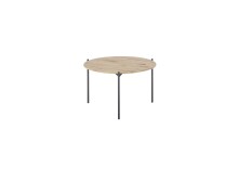 Couchtisch >ASSUAN< in Eiche, Massivholz / Metall -...