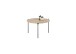 Couchtisch >ASSUAN< in Eiche, Massivholz / Metall - 33x55cm (HxD)