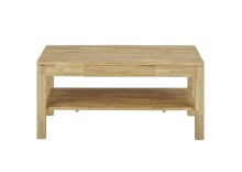 Couchtisch >SALEM< mit Schublade, Asteiche, Massivholz - 115x54x70cm (BxHxT)