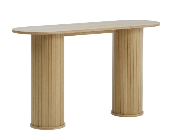 Konsolentisch >NOLA< in Eiche furniert, MDF - 130x75x40cm (BxHxT)