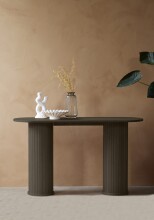 Konsolentisch >NOLA< in Eiche Smoked , MDF furniert - 130x75x40cm (BxHxT)