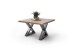 Couchtisch >CARTAGENA< in Akazie massiv walnussfarben - 75x45x75 (BxHxT)