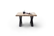 Couchtisch >CARTAGENA< in Akazie natur, massiv lackiert - 75x45x75cm (BxHxT)
