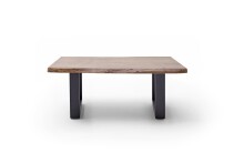 Couchtisch >CARTAGENA< in Akazie massiv walnussfarben - 110x45x70 (BxHxT)