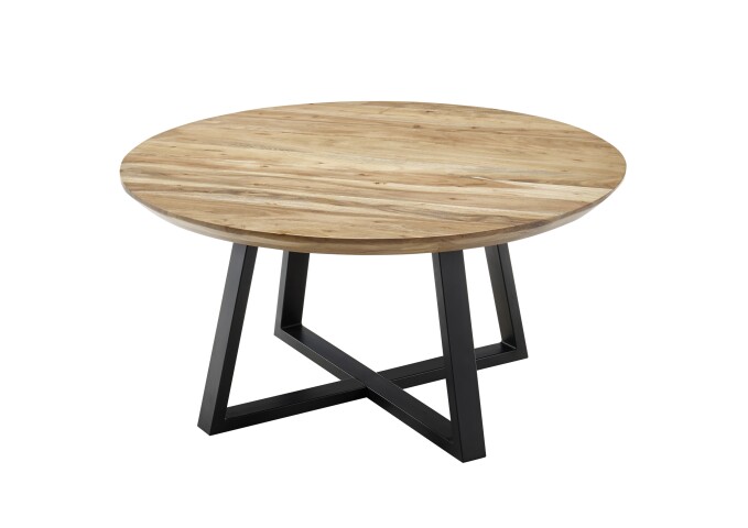 Couchtisch >SAFAGA< in Akazie natur, Massivholz  - 90x45x90cm (BxHxT)
