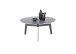Couchtisch >BUENA VISTA< in grau, Glas-Keramik / Metall - 38x80cm (HxD)