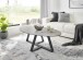 Couchtisch >ELBING< in grau, Glas-Keramik / Metall - 120x38x70cm (BxHxT)