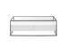 Couchtisch >EVORA< 2 Schübe, Ablage, weiss / Glas - 120x40x60 (BxHxT)