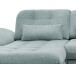Polstergarnitur >Riordan< Schlaffunktion, Stauraum, Webstoff Corto mint - 314x104x184 (BxHxT)