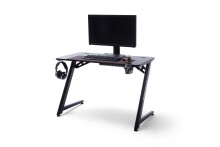 Gamingtisch >DX-RACER< in schwarz, Holzwerkstoff/ Metall - 111x75x80cm (BxHxT)