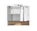 Badezimmerspiegelschrank >Liguria< in Weiß / Evoke Eiche Dekor - 80x72x21cm (BxHxT)