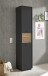 Badezimmer-Set >Liguria< (4-tlg.) in Anthrazit / Evoke Eiche Dekor - 220x191x40cm (BxHxT)