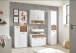 Badezimmer-Set >Liguria< (4-tlg.) in Weiß / Evoke Eiche Dekor - 220x191x40 (BxHxT)