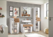 Badezimmer-Set >Liguria< (4-tlg.) in Weiß / Evoke Eiche Dekor - 220x191x40 (BxHxT)