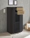 Badezimmer-Set >Liguria< (3-tlg.) in Anthrazit / Evoke Eiche Dekor - 160x191x40 (BxHxT)