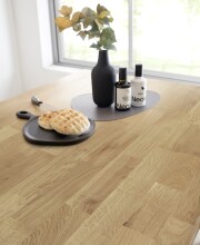 Kochinsel >Ponza< 3 Schubladen, in Eiche geölt, Massivholz - 180x91x90cm (BxHxT)