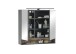Badezimmer-Set >Denver< (4-tlg.) in schwarz / Evoke Eiche Dekor - 220x195x35 (BxHxT)