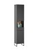 Badezimmer-Set >Denver< (4-tlg.) in schwarz / Evoke Eiche Dekor - 220x195x35 (BxHxT)