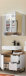 Badezimmer-Set >Denver< (2-tlg.) in weiß / Evoke Eiche Dekor - 80x195x35 (BxHxT)