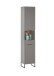 Badezimmer-Set >Denver< (3-tlg.) in grau matt / Evoke Eiche Dekor - 120x195x35 (BxHxT)
