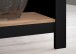 Kochinsel >Sugar< 4 Fächer, Schwarz / Artisan Eiche Dekor - 124x90x75 (BxHxT)