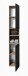 Badezimmer-Set >Vista< (5-tlg.) in Viking Oak / Schwarz - 170x190x31 (BxHxT)